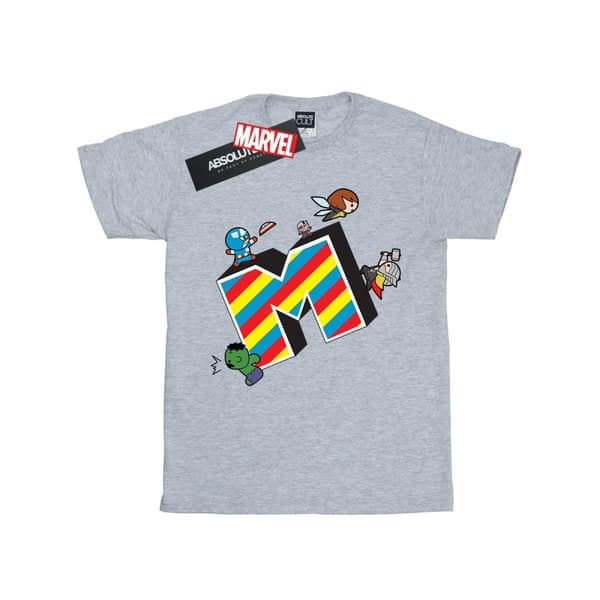 Marvel Pojkar Kawaii M står för Marvel T-shirt