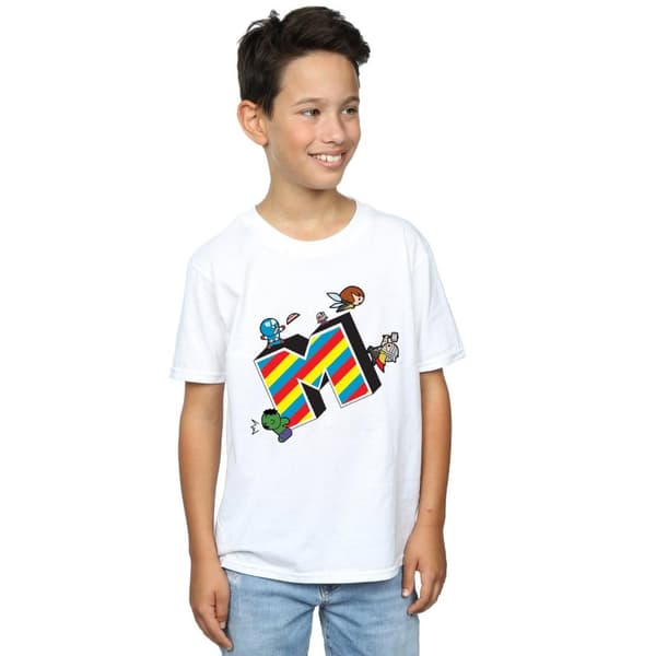 Marvel Pojkar Kawaii M står för Marvel T-shirt