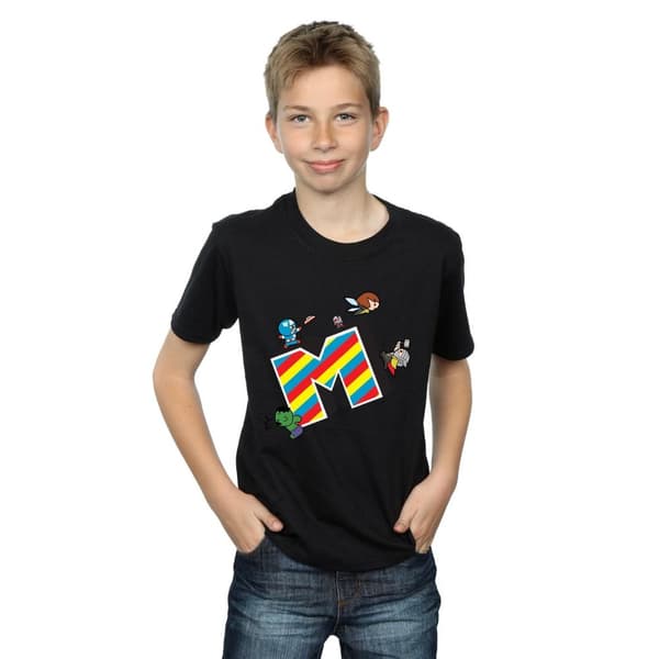 Marvel Pojkar Kawaii M står för Marvel T-shirt