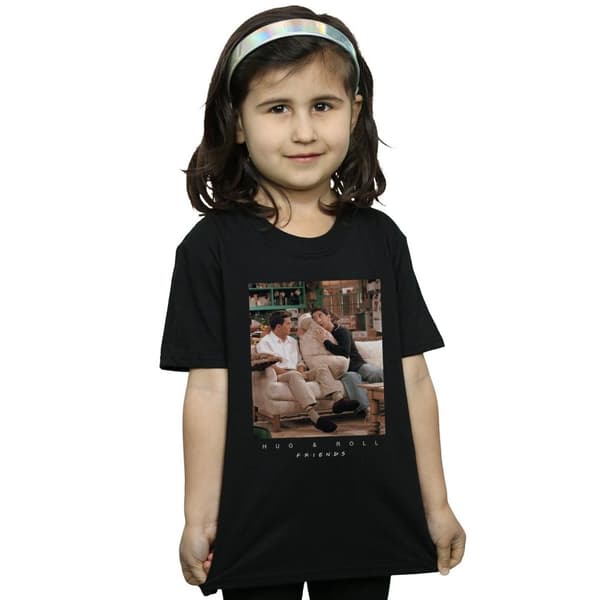 Friends T-shirt i bomull Hug And Roll för flickor