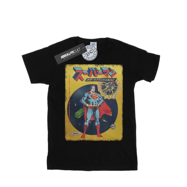 DC Comics Womens/Ladies Superman International Cover Cotton Boyfriend T-Shirt