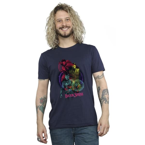 Marvel Mens Doctor Strange Rainbow T-Shirt