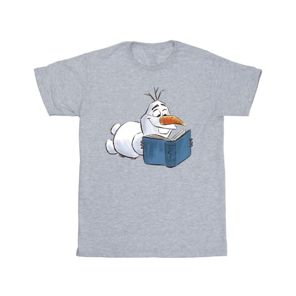 Disney Boys Frozen Olaf Reading T-Shirt