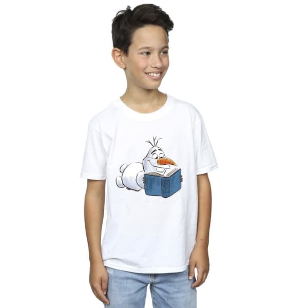 Disney Boys Frozen Olaf Reading T-Shirt