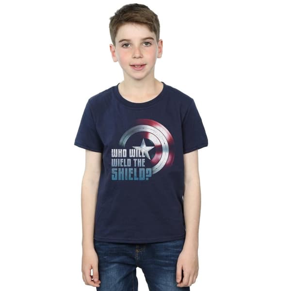 Marvel Pojkar - The Falcon And The Winter Soldier Wield The Shield T-shirt