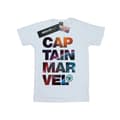 Miniatyrbillede 1 af 3: Marvel Mens Captain Marvel Space Text T-Shirt