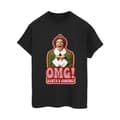 Miniatyrbillede 1 af 3: Elf Womens/Ladies Santa´s Coming Cotton Boyfriend T-Shirt