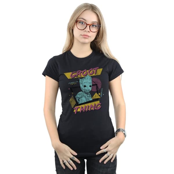 Marvel Womens/Ladies Guardians Of The Galaxy Vol. 2 Groot Thing Cotton T-Shirt