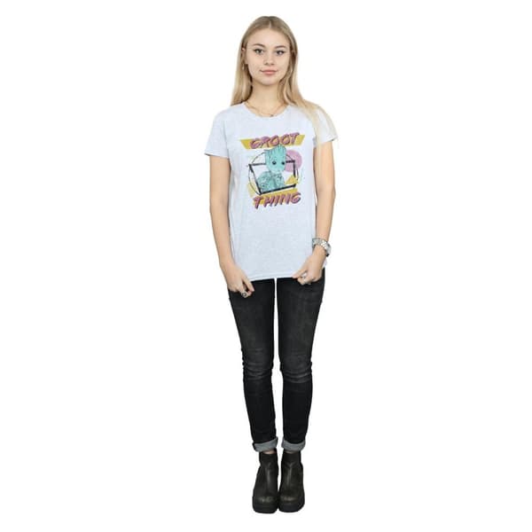 Marvel Womens/Ladies Guardians Of The Galaxy Vol. 2 Groot Thing Cotton T-Shirt