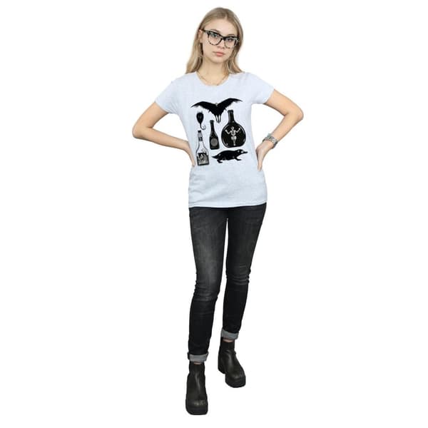 Fantastic Beasts Womens/Ladies Plain Icons Cotton T-Shirt