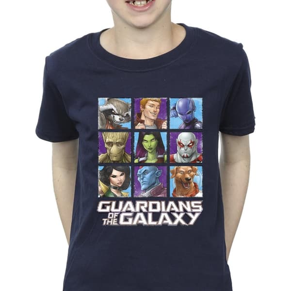 Guardians Of The Galaxy Boys Character Squares T-Shirt