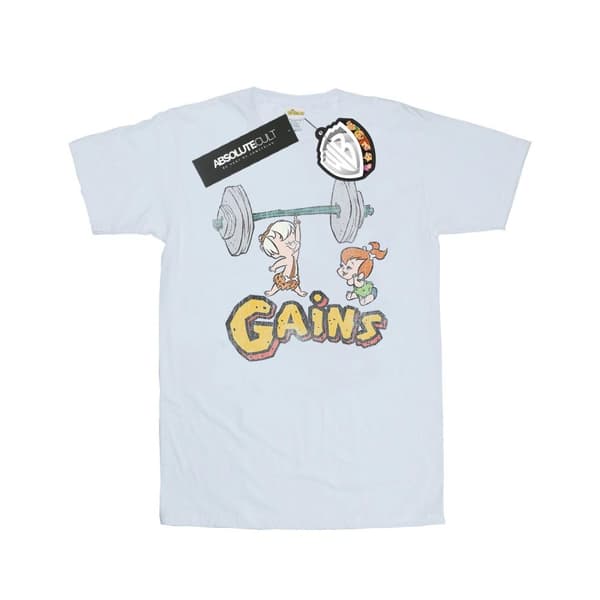 The Flintstones Mens Bam Bam Gains Distressed T-Shirt