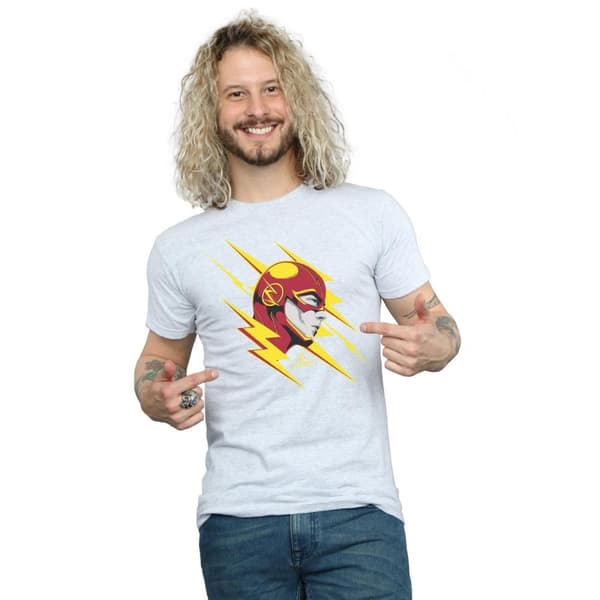 DC Comics Mens The Flash Lightning Portrait T-Shirt