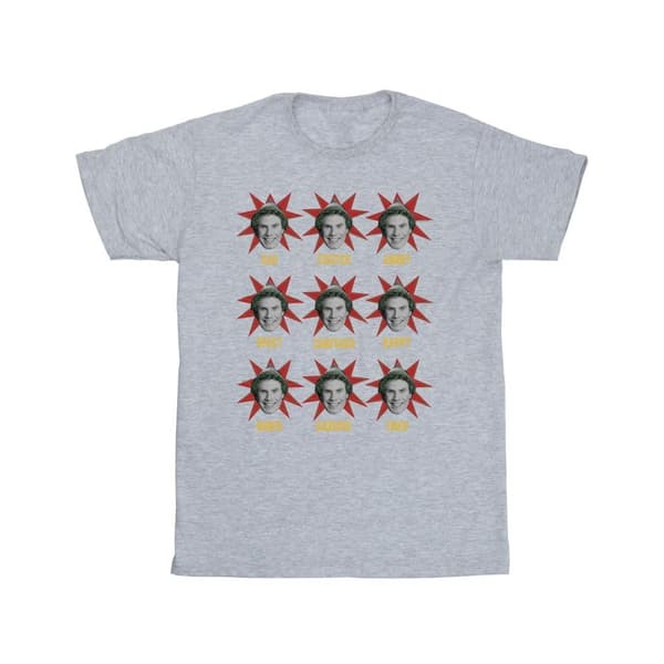 Elf Mens Many Moods Of Buddy T-Shirt