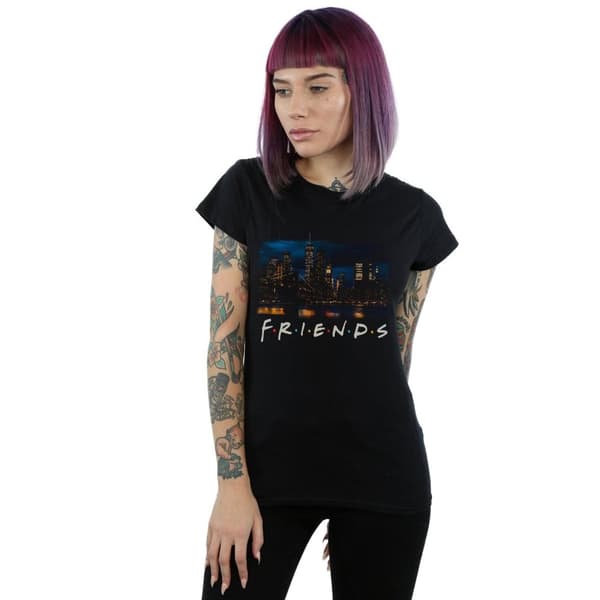 Friends Dam/dam New York Skyline - T-shirt i bomull med foto