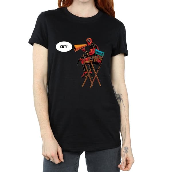 Marvel Womens/Ladies Deadpool Director´s Chair Cotton Boyfriend T-Shirt