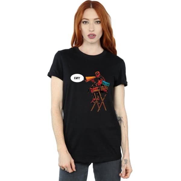 Marvel Womens/Ladies Deadpool Director´s Chair Cotton Boyfriend T-Shirt