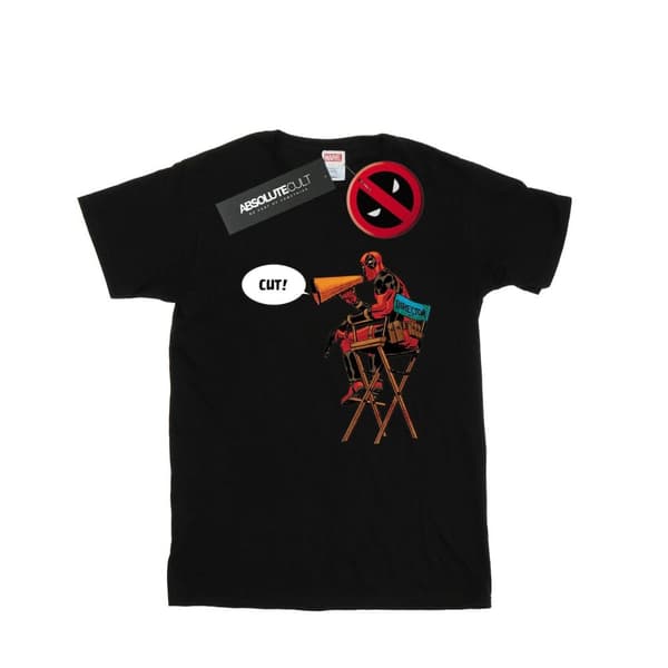 Marvel Womens/Ladies Deadpool Director´s Chair Cotton Boyfriend T-Shirt