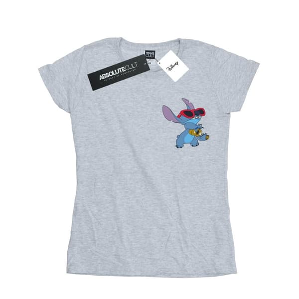 Disney Womens/Ladies Lilo And Stitch Guitar Cotton T-Shirt