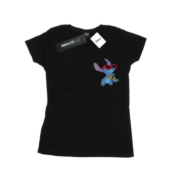 Disney Womens/Ladies Lilo And Stitch Guitar Cotton T-Shirt