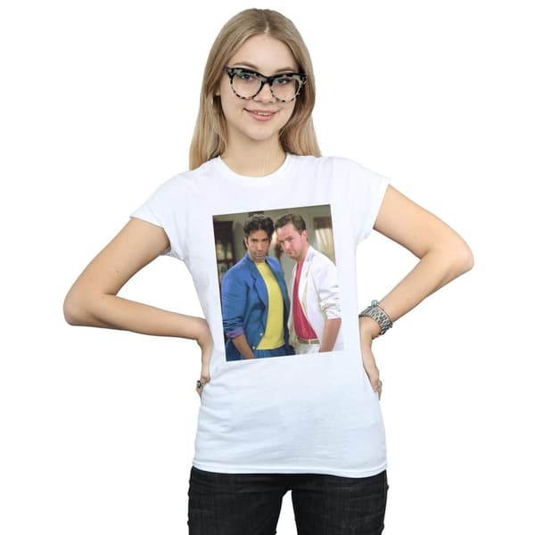 Friends Womens/Ladies 80´s Ross And Chandler Cotton T-Shirt