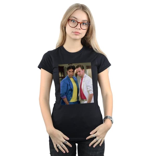 Friends Womens/Ladies 80´s Ross And Chandler Cotton T-Shirt