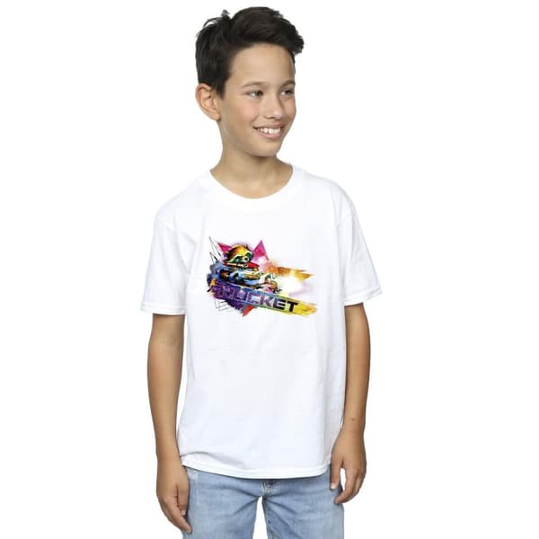 Marvel Pojkar Guardians Of The Galaxy Abstract Rocket Raccoon T-shirt