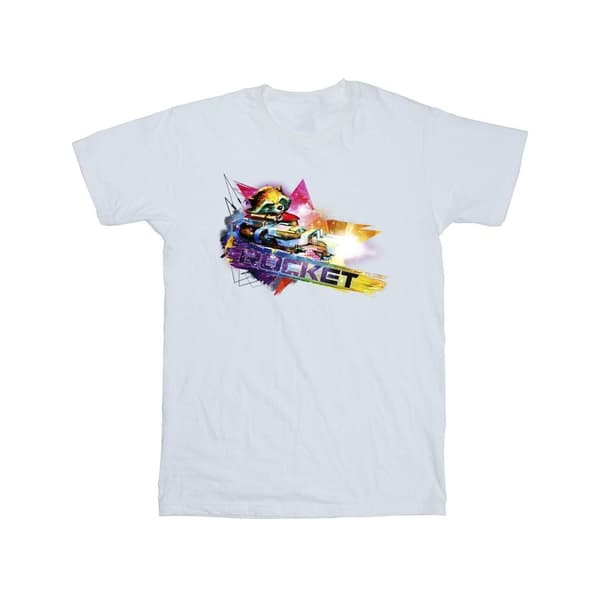 Marvel Pojkar Guardians Of The Galaxy Abstract Rocket Raccoon T-shirt