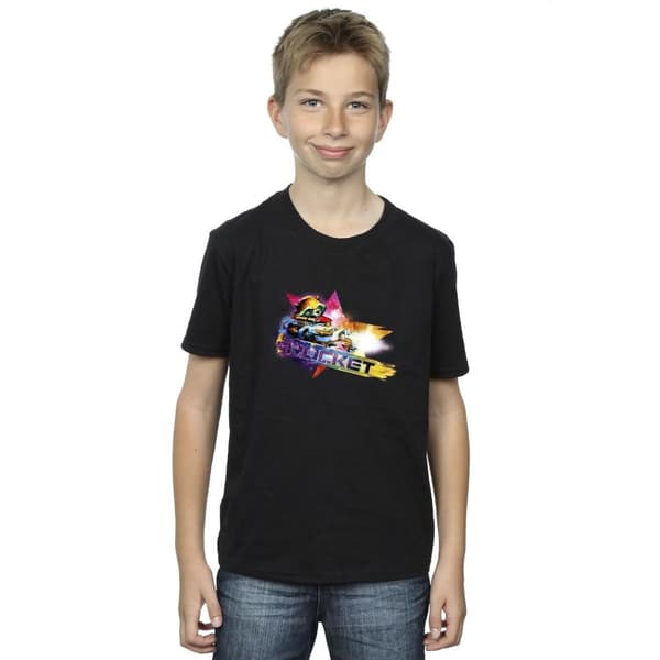 Marvel Pojkar Guardians Of The Galaxy Abstract Rocket Raccoon T-shirt