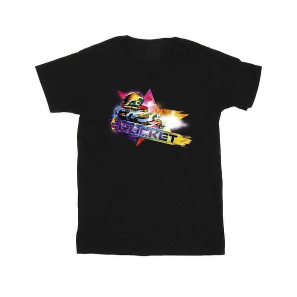 Marvel Pojkar Guardians Of The Galaxy Abstract Rocket Raccoon T-shirt