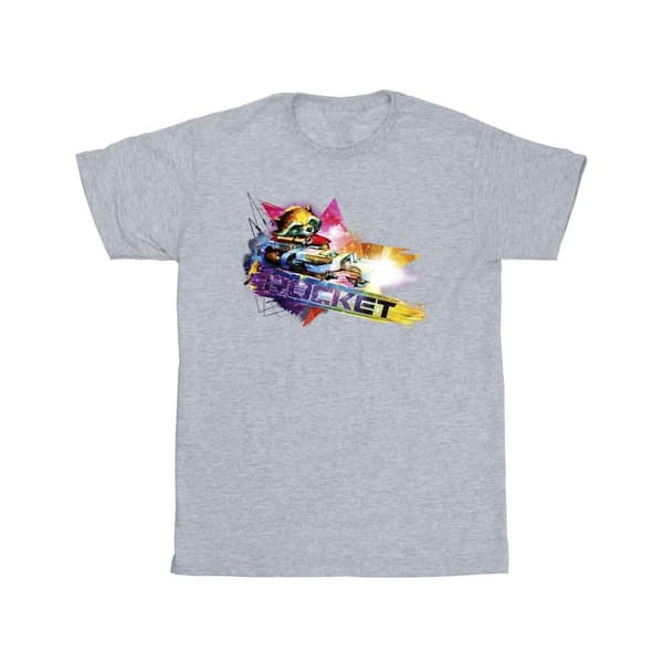 Marvel Pojkar Guardians Of The Galaxy Abstract Rocket Raccoon T-shirt