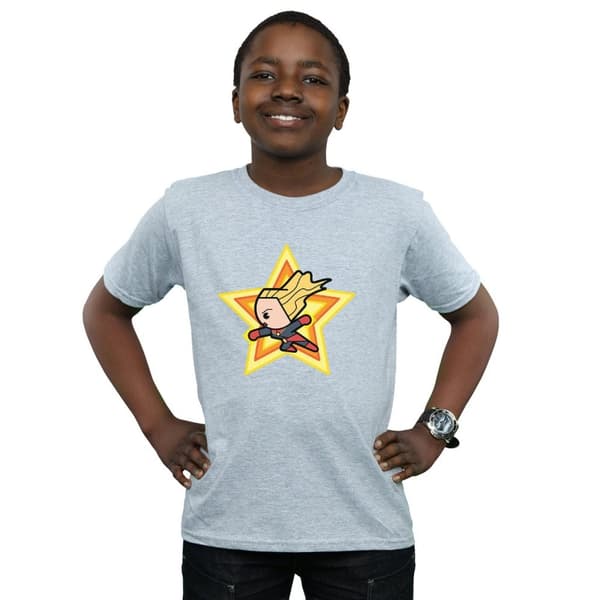 Marvel Kawaii Captain Marvel T-shirt för pojkar