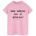 Miniatyrbillede 1 af 3: Friends Womens/Ladies We Were On A Break Text Cotton Boyfriend T-Shirt