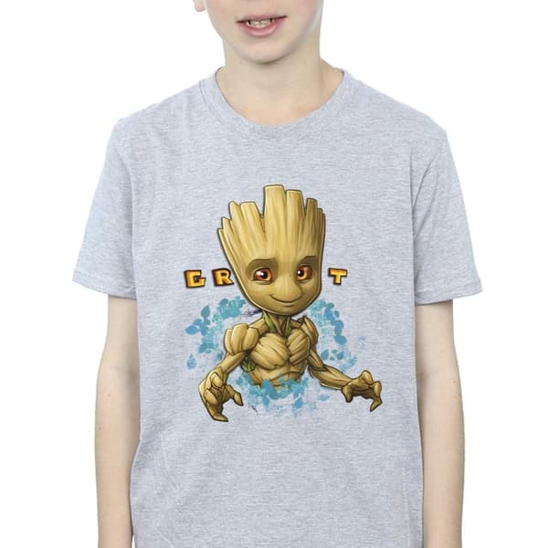 Guardians Of The Galaxy T-shirt med blommor från Groot för pojkar