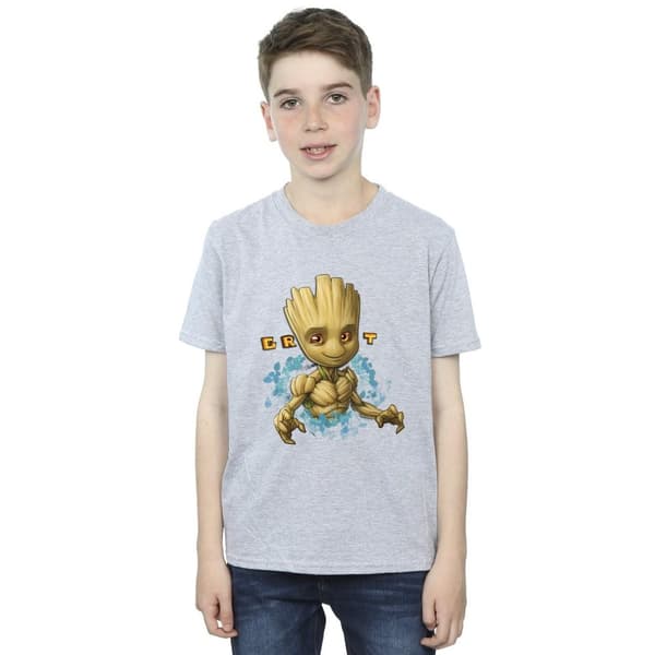 Guardians Of The Galaxy T-shirt med blommor från Groot för pojkar