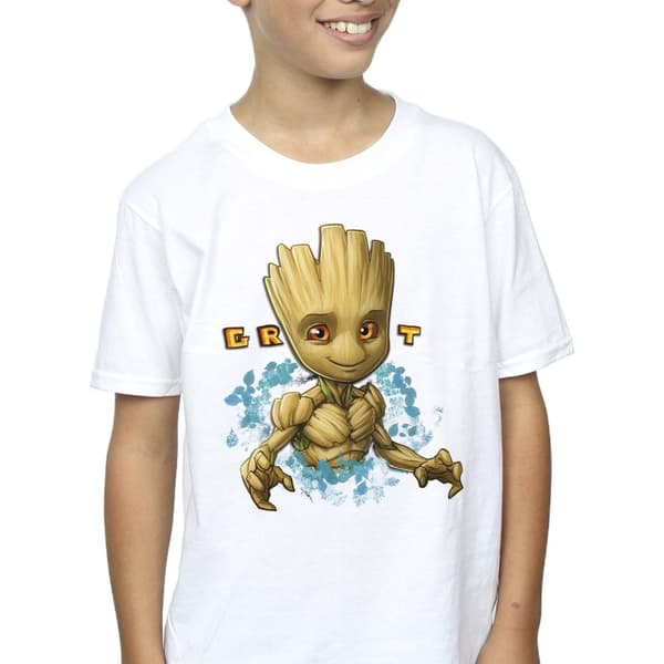 Guardians Of The Galaxy T-shirt med blommor från Groot för pojkar