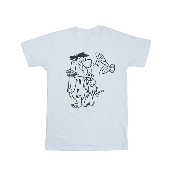 The Flintstones Dam/Tjej Fred and Wilma Kiss Boyfriend T-shirt i bomull