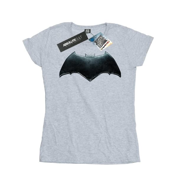 DC Comics Womens/Ladies Justice League Movie Batman Emblem Cotton T-Shirt