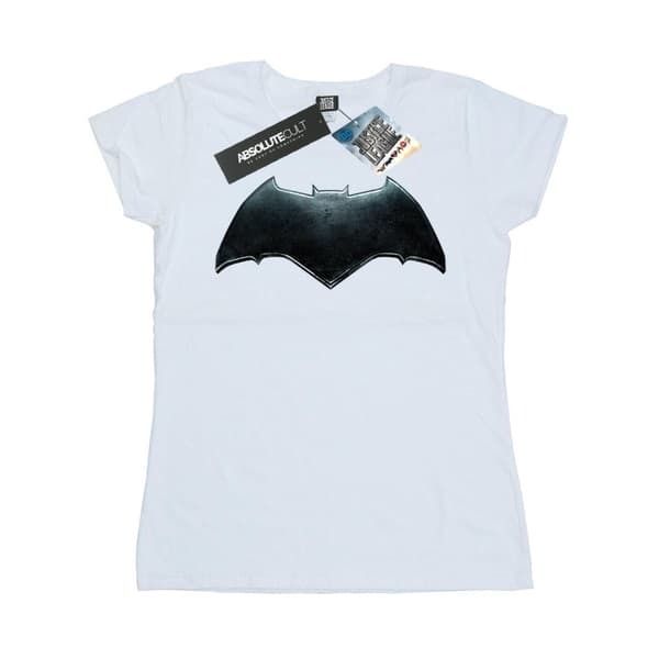 DC Comics Womens/Ladies Justice League Movie Batman Emblem Cotton T-Shirt