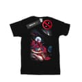 Miniatyrbild 1 av 5: Marvel Dam/Tjej Deadpool Astronaut Bomull Boyfriend T-shirt