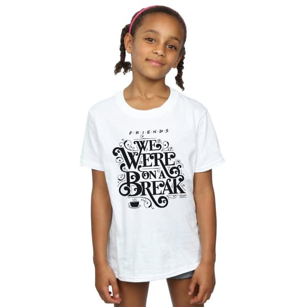 Friends Girls On A Break T-shirt i bomull med prydnadsornament