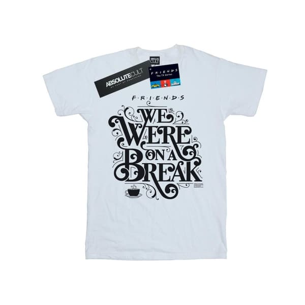 Friends Girls On A Break T-shirt i bomull med prydnadsornament White 12-13 Years