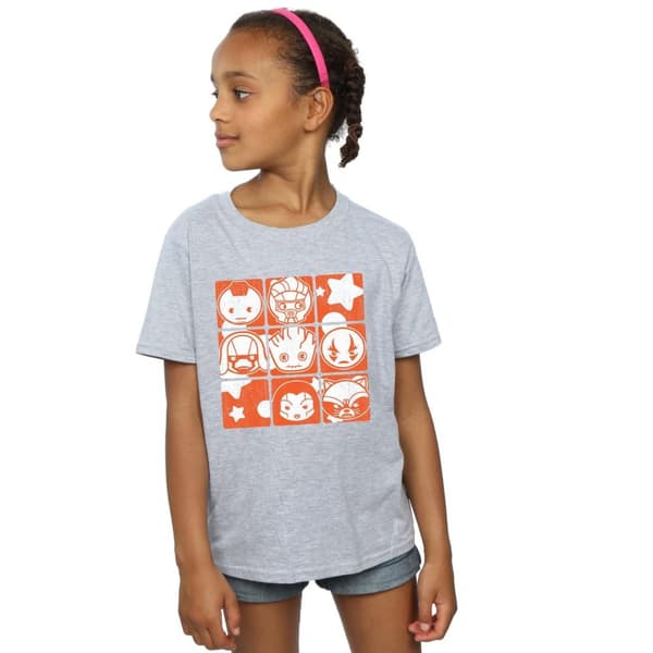 Marvel Girls Kawaii Guardians Of The Galaxy Retro Cotton T-Shirt