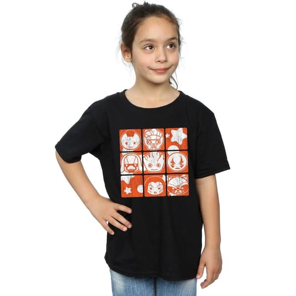 Marvel Girls Kawaii Guardians Of The Galaxy Retro Cotton T-Shirt