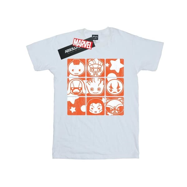 Marvel Girls Kawaii Guardians Of The Galaxy Retro Cotton T-Shirt