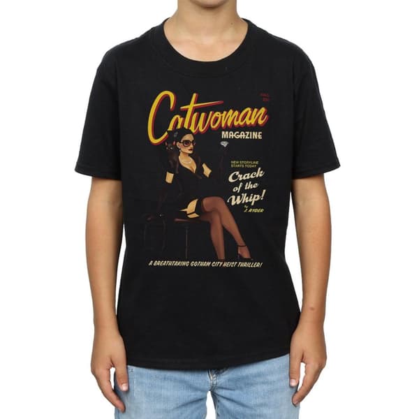 DC Comics Boys Catwoman Bombshell Cover T-Shirt