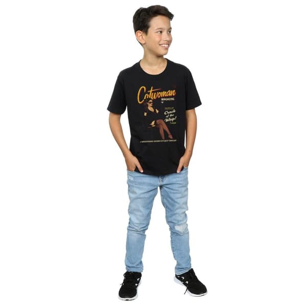 DC Comics Boys Catwoman Bombshell Cover T-Shirt