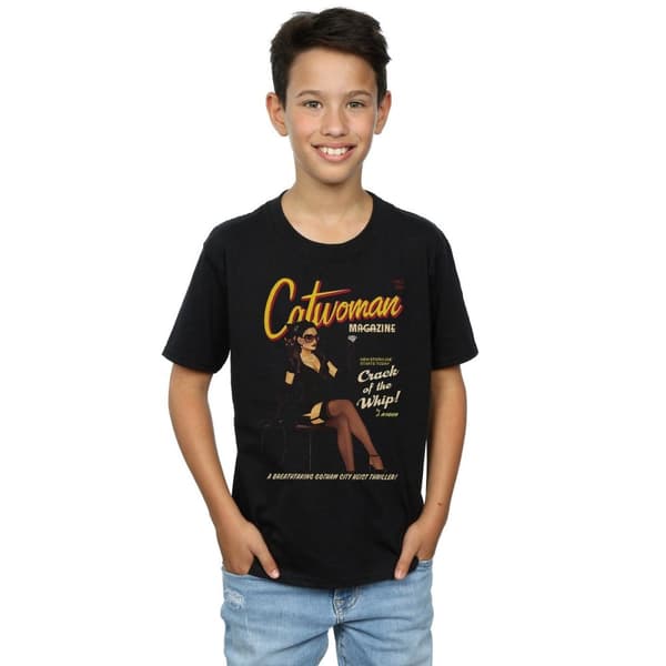 DC Comics Boys Catwoman Bombshell Cover T-Shirt