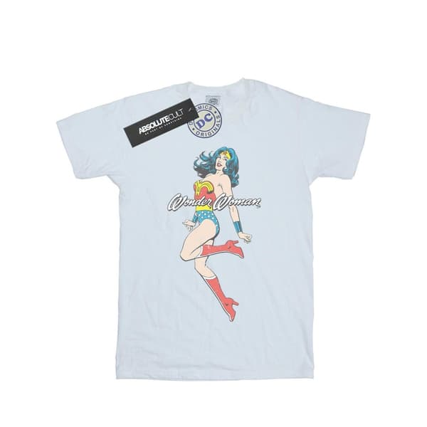 DC Comics Womens/Ladies Wonder Woman Jump Cotton Boyfriend T-Shirt