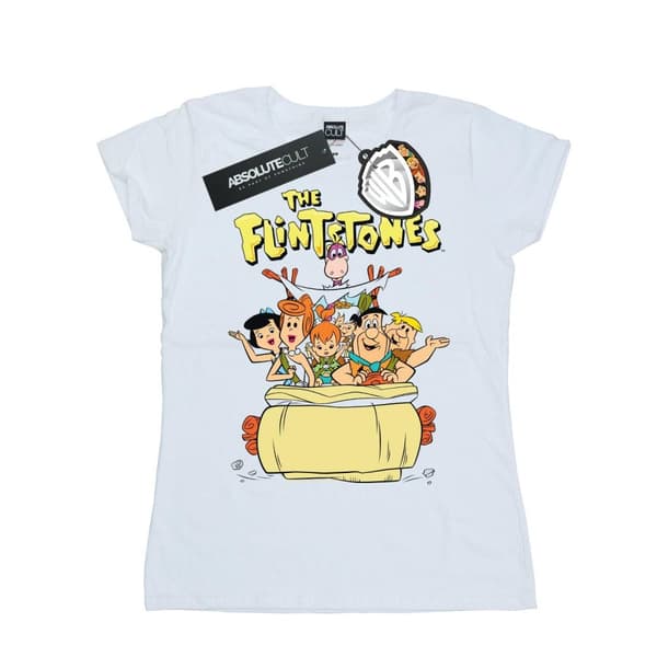 The Flintstones The The Ride - bomulls-T-shirt för damer/kvinnor